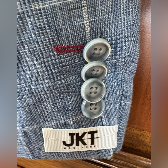 Blue Sport Coat with Classic Notched Lapel - Picture 2 of 10